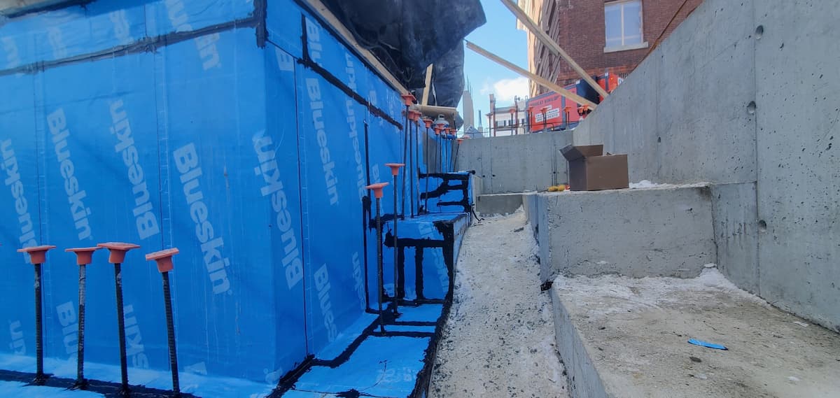 Recent waterproofing project